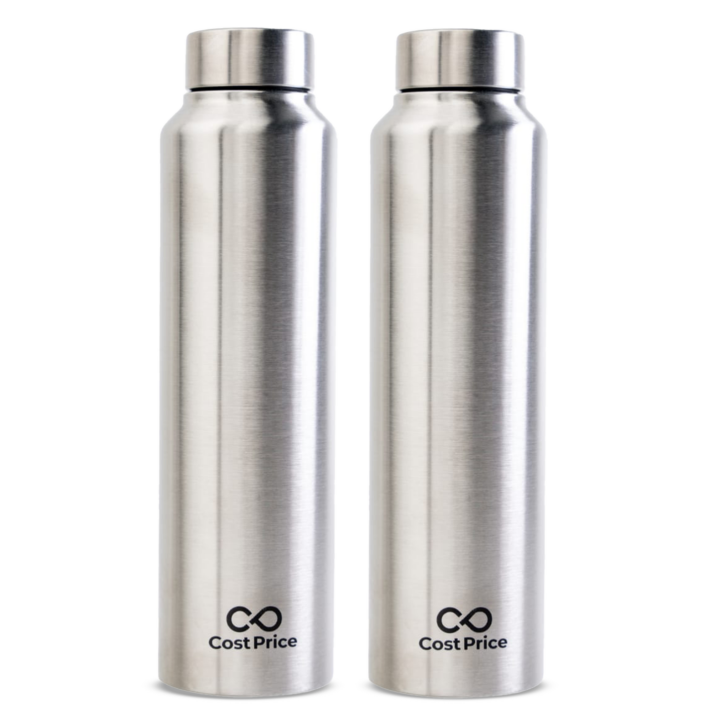 Stainless Steel Water Bottle 1 litre (Pack of 2)