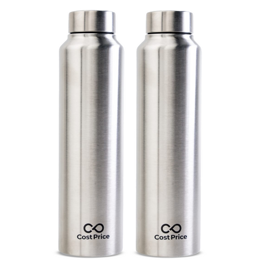 Stainless Steel Water Bottle 1 litre (Pack of 2)