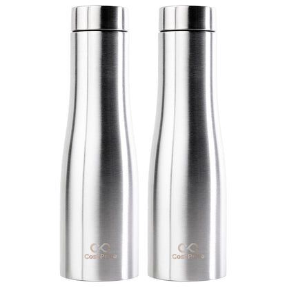 Cost Price | Stainless Steel Water Bottle 1 litre | Food grade SS - 304 (BIS certified) | Water bottle for Office, Home, Kids and Outdoors | Light, Durable and Leak-proof | Single Wall (2)
