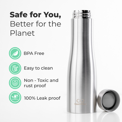 SS 304 Water Bottle 1 litre | Single Wall